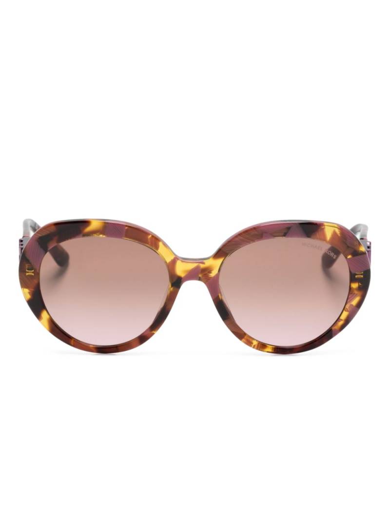 Michael Kors San Lucas round-frame sunglasses - Brown von Michael Kors