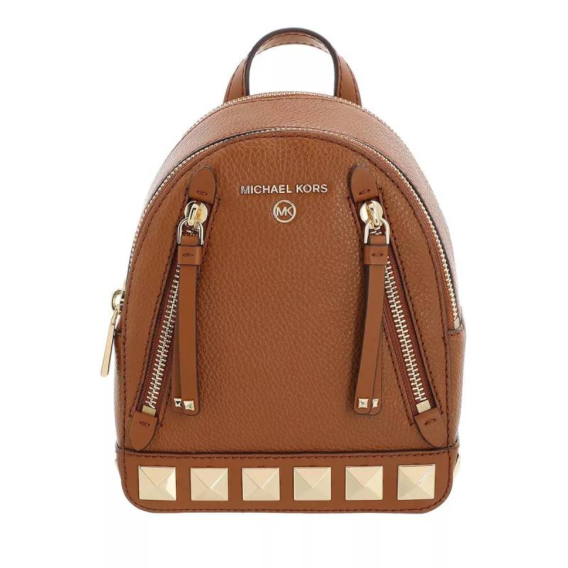 Michael Kors Schultertasche - Brooklyn Extra Small Cnv Messenger Backpack - Gr. unisize - in Braun - für Damen von Michael Kors