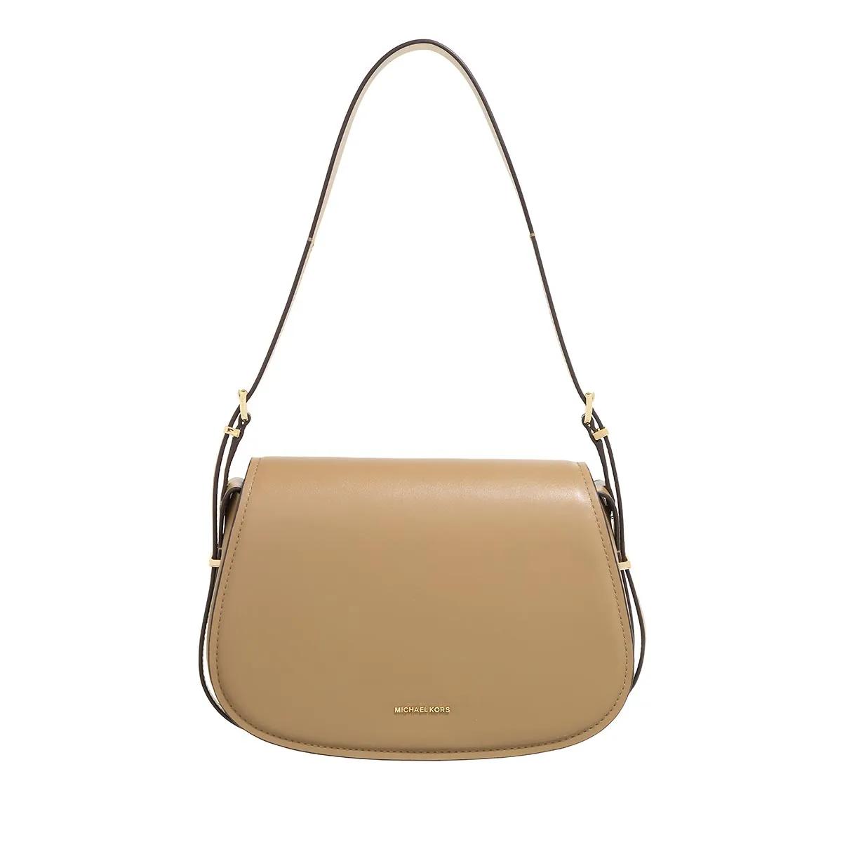 Michael Kors Schultertasche - Md Flap Messenger - Gr. unisize - in Beige - für Damen von Michael Kors