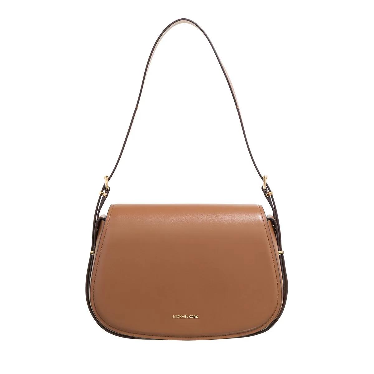 Michael Kors Schultertasche - Md Flap Messenger - Gr. unisize - in Braun - für Damen von Michael Kors