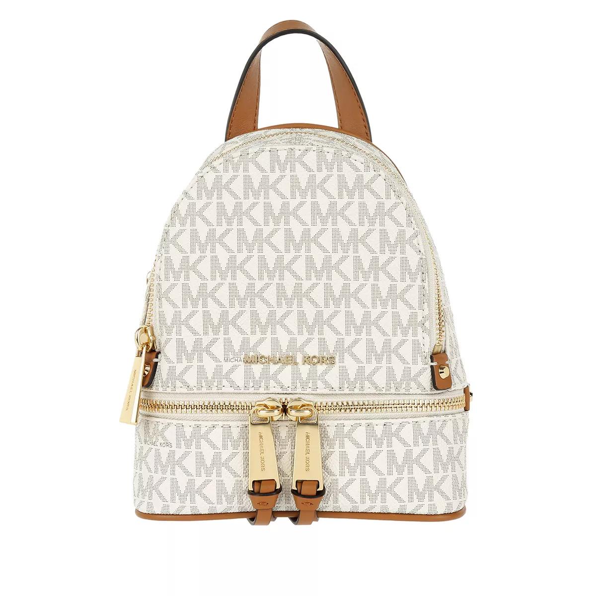 Michael Kors Schultertasche - Rhea Zip Extra Small Messenger Backpack - Gr. unisize - in Beige - für Damen von Michael Kors