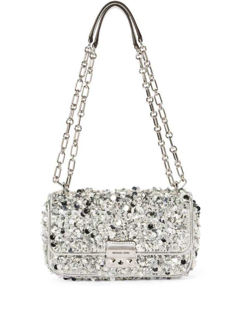 Michael Kors Tribeca shoulder bag - Silver von Michael Kors