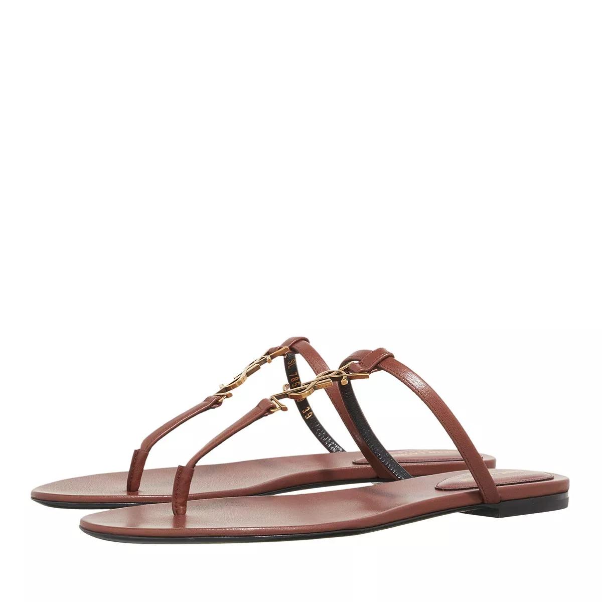 Saint Laurent Sandalen - Cassandra Slides - Gr. 40 (EU) - in Braun - für Damen von Saint Laurent