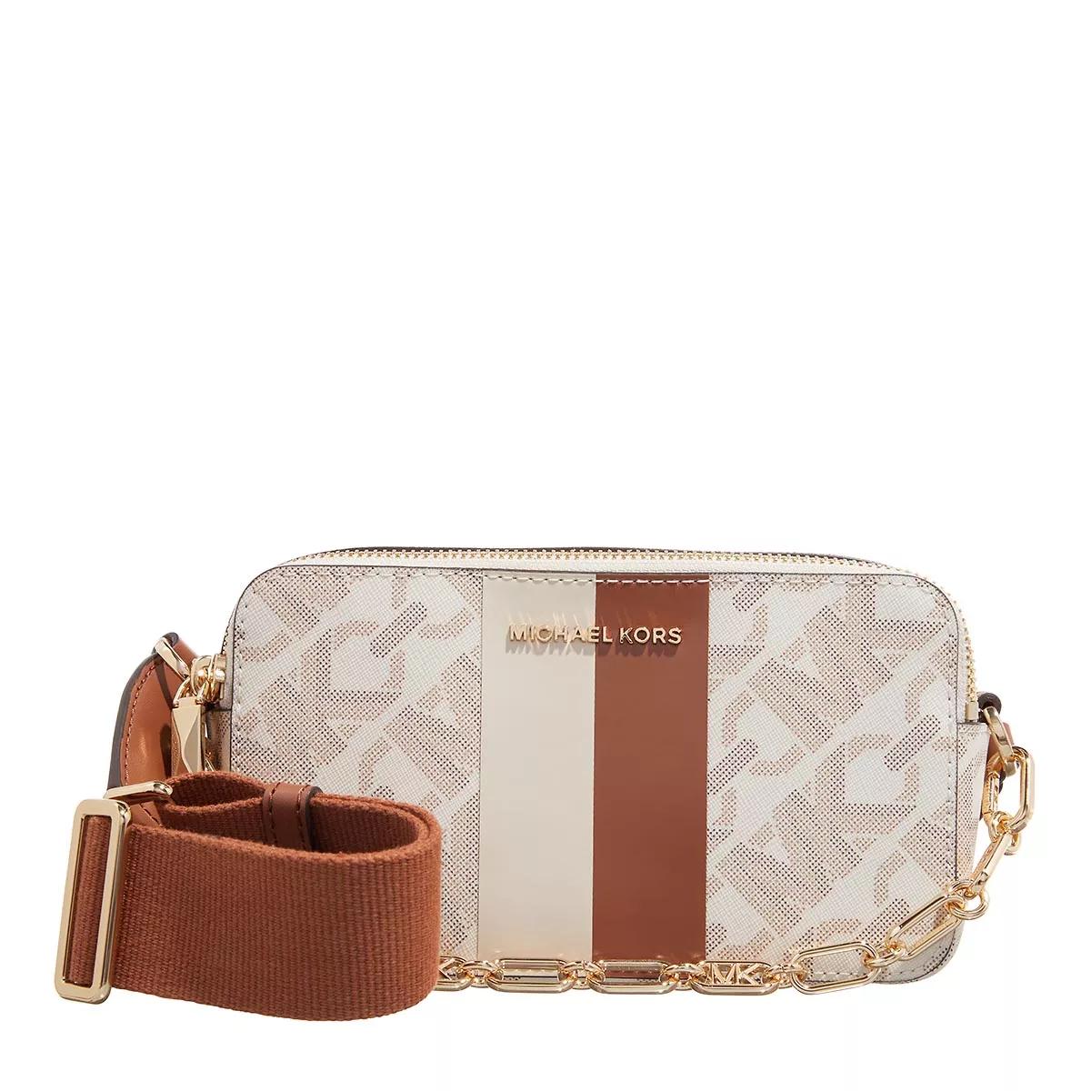 Michael Kors Schultertasche - Jet Set Small Double Zip Camra Chain Xbody - Gr. unisize - in Beige - für Damen von Michael Kors