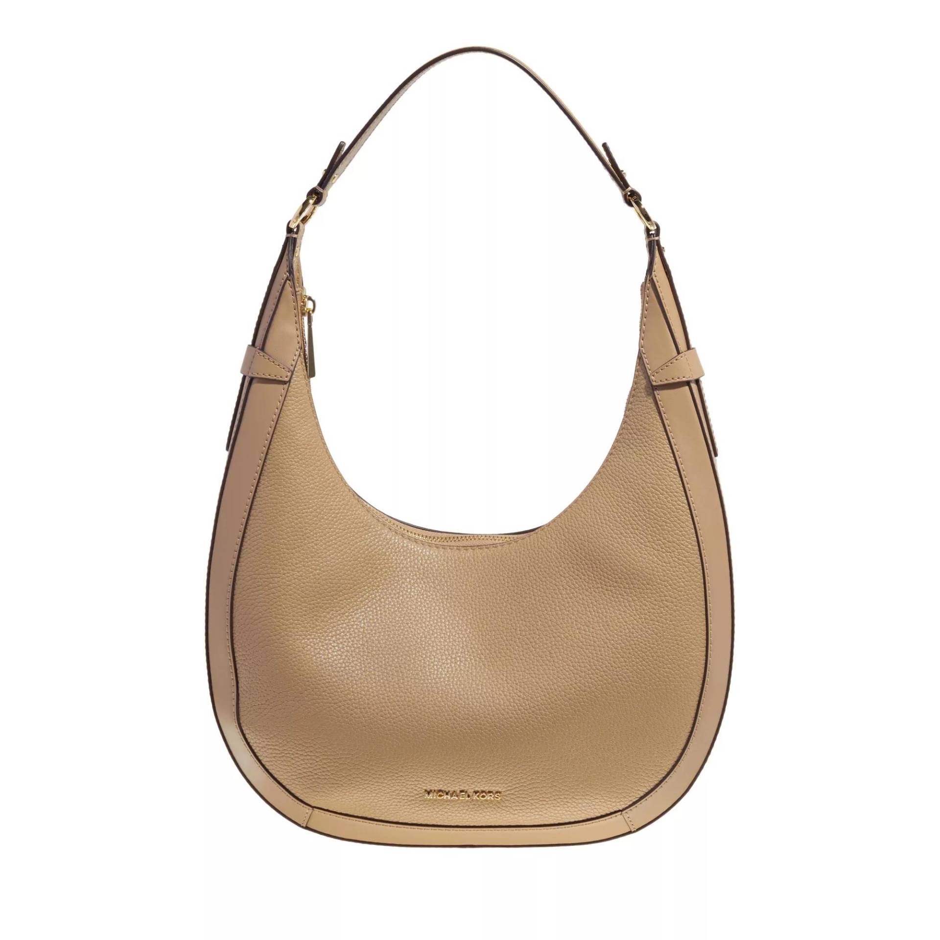 Michael Kors Umhängetasche - Lg Crescent Tz Hobo Shldr - Gr. unisize - in Beige - für Damen von Michael Kors