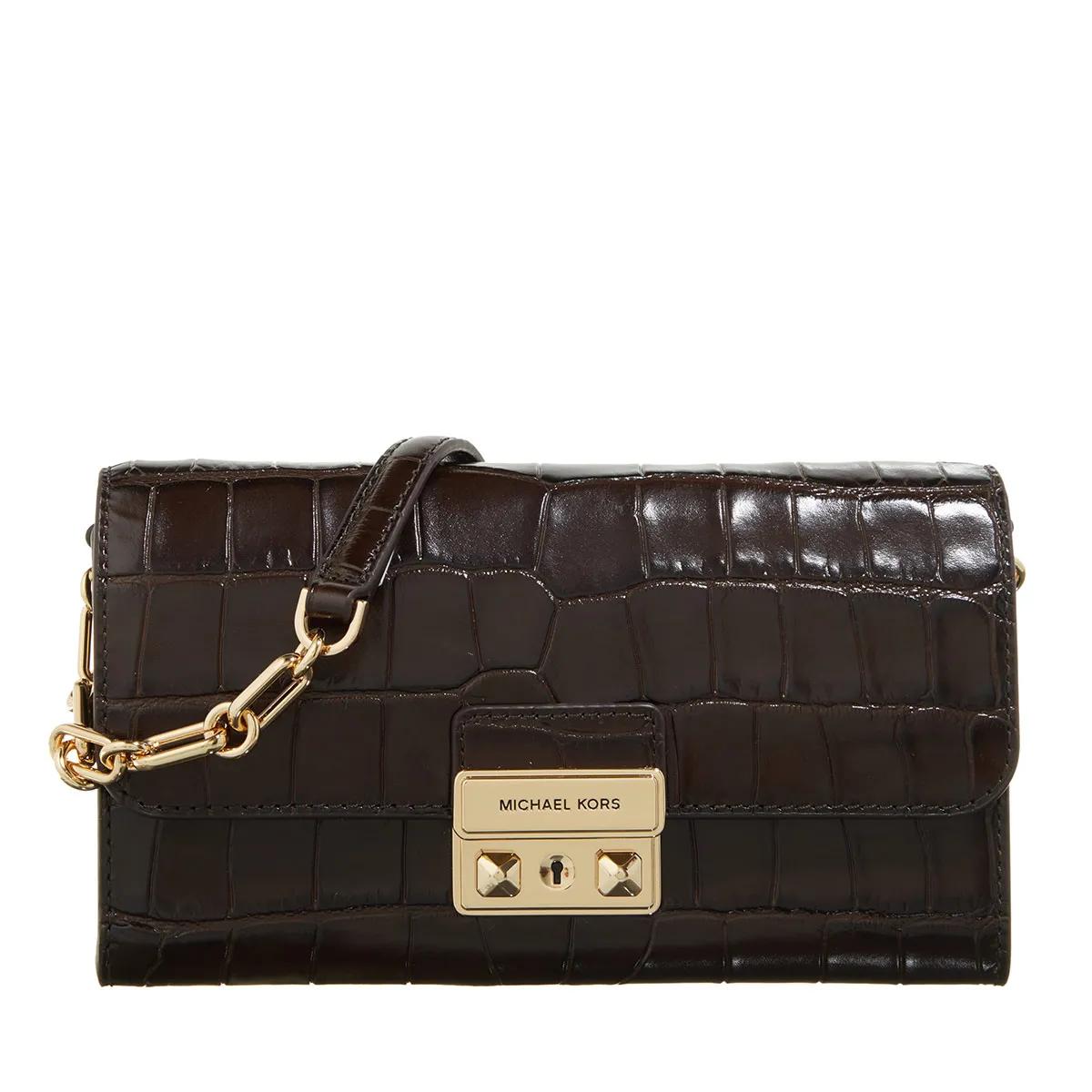 Michael Kors Umhängetasche - Tribeca Long Wallet On Chain Crossbody - Gr. unisize - in Braun - für Damen von Michael Kors