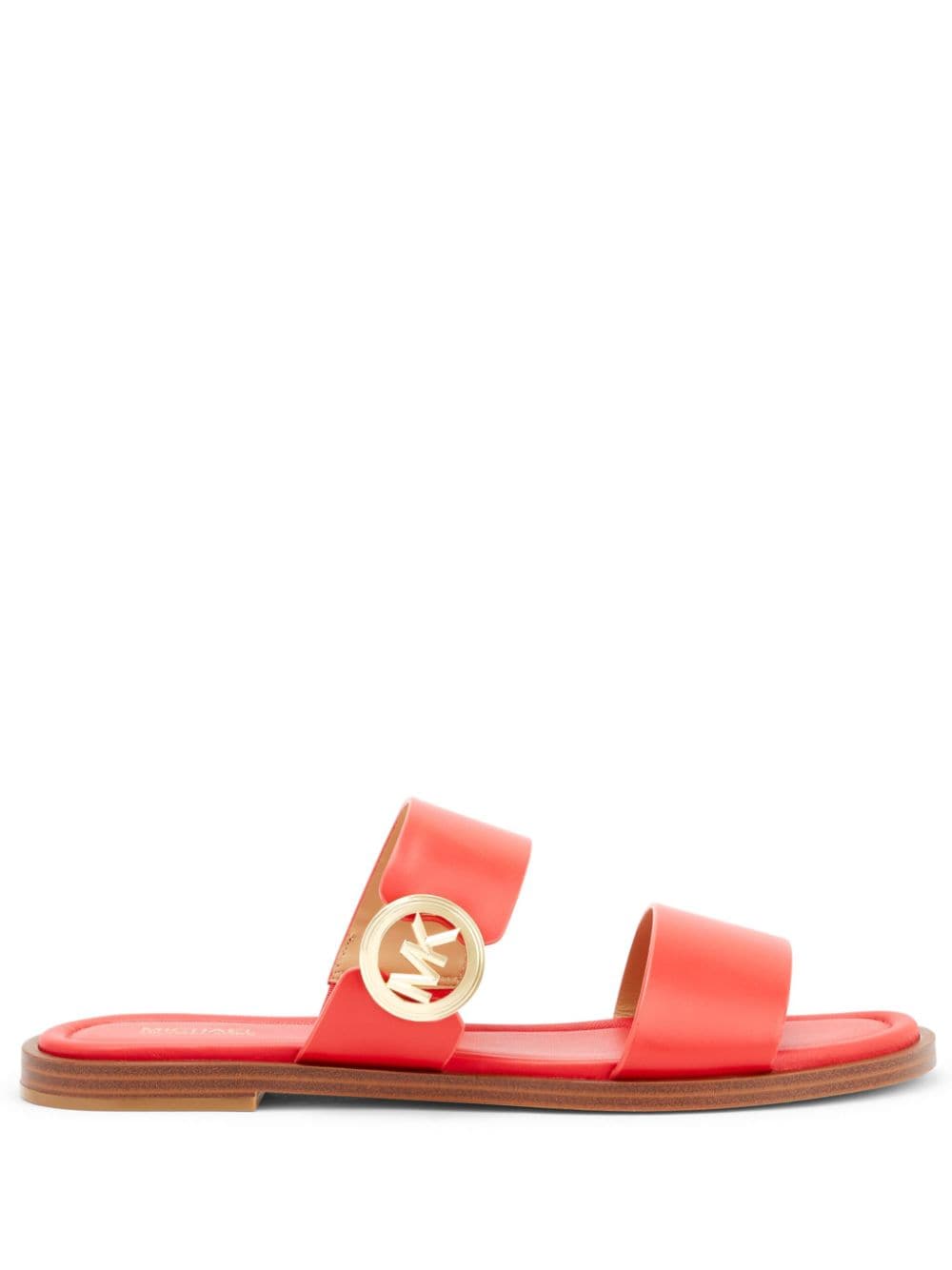 Michael Kors Vera leather slide sandals - Red von Michael Kors