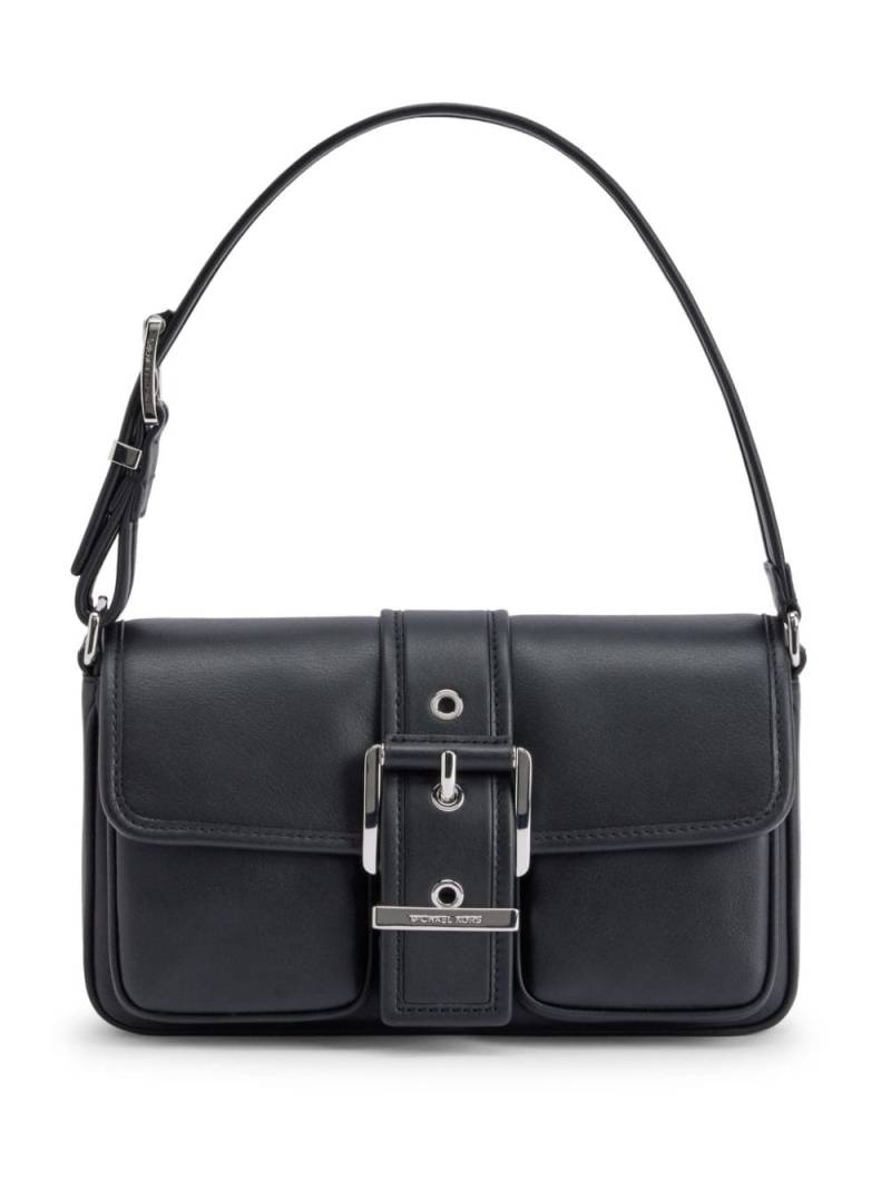 Michael Kors buckled leather shoulder bag - Black von Michael Kors