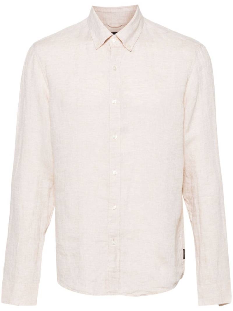 Michael Kors button-down collar linen shirt - Neutrals von Michael Kors