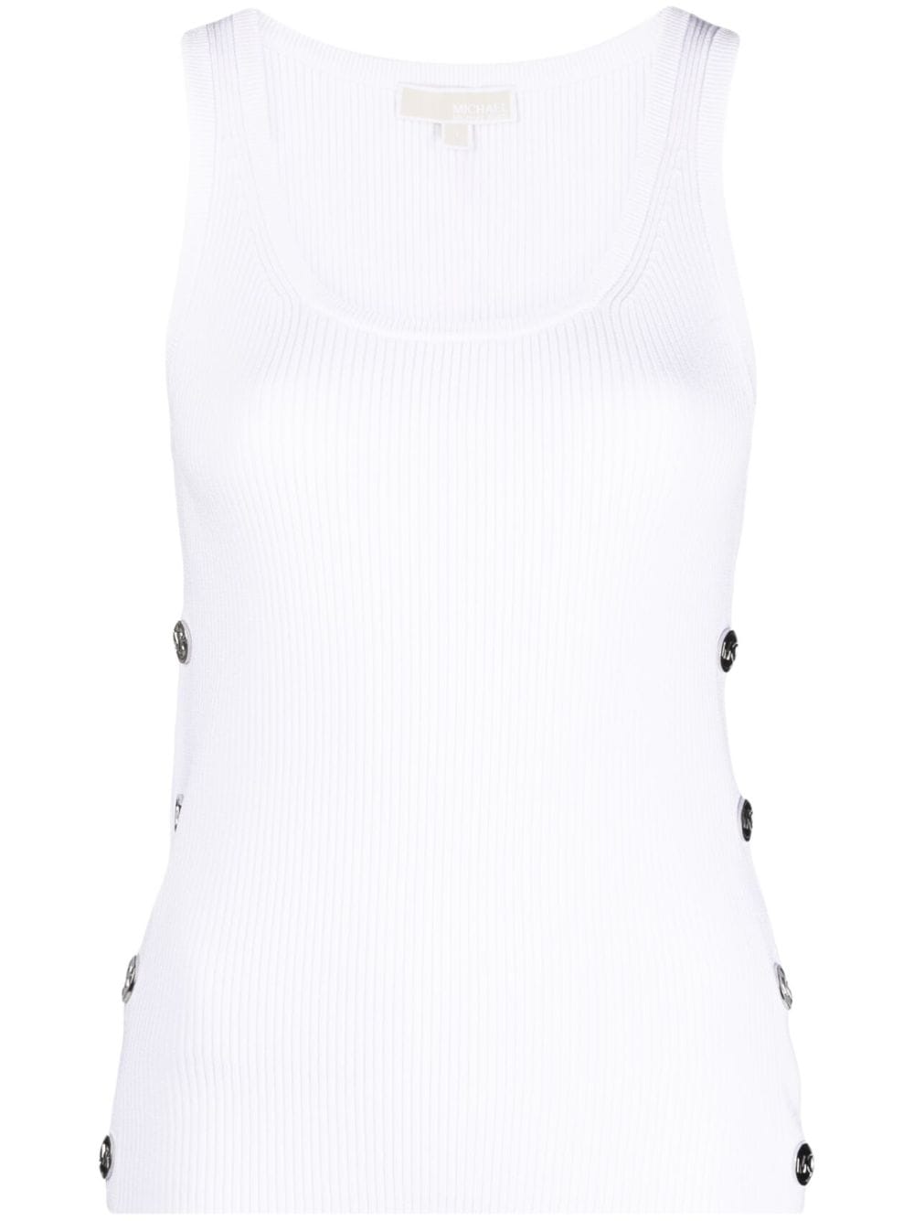 Michael Michael Kors button-embellished ribbed tank top - White von Michael Michael Kors