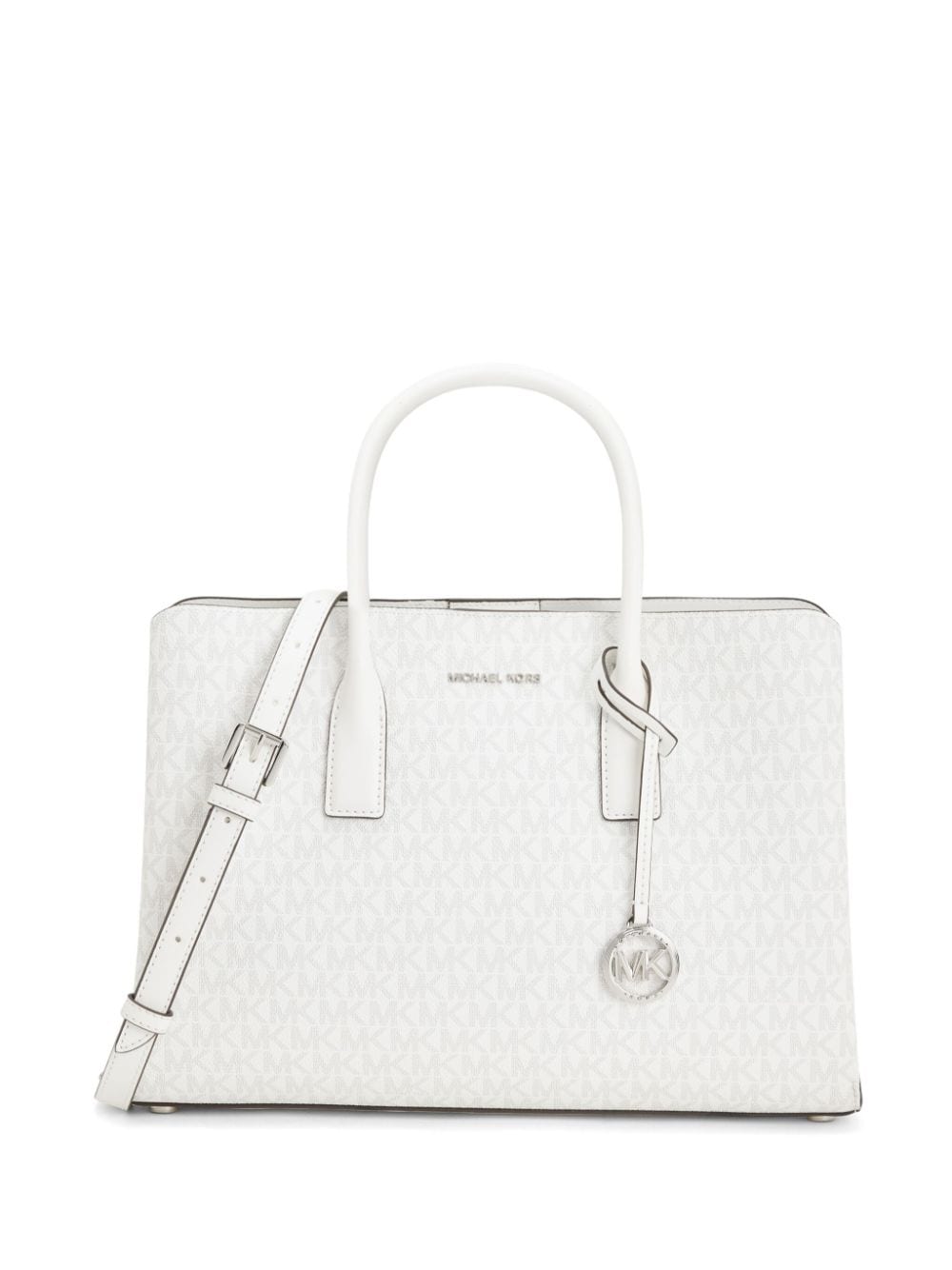 Michael Kors large Ruthie canvas tote bag - White von Michael Kors