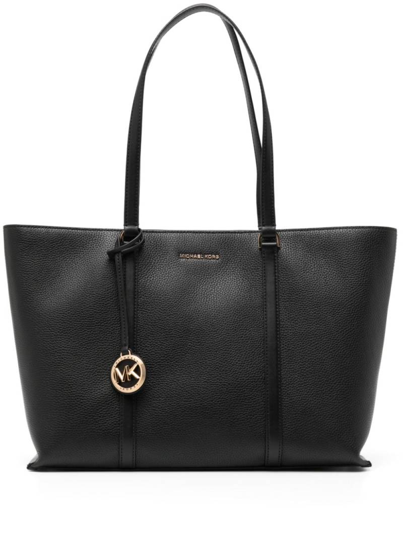 Michael Kors large Temple leather tote bag - Black von Michael Kors