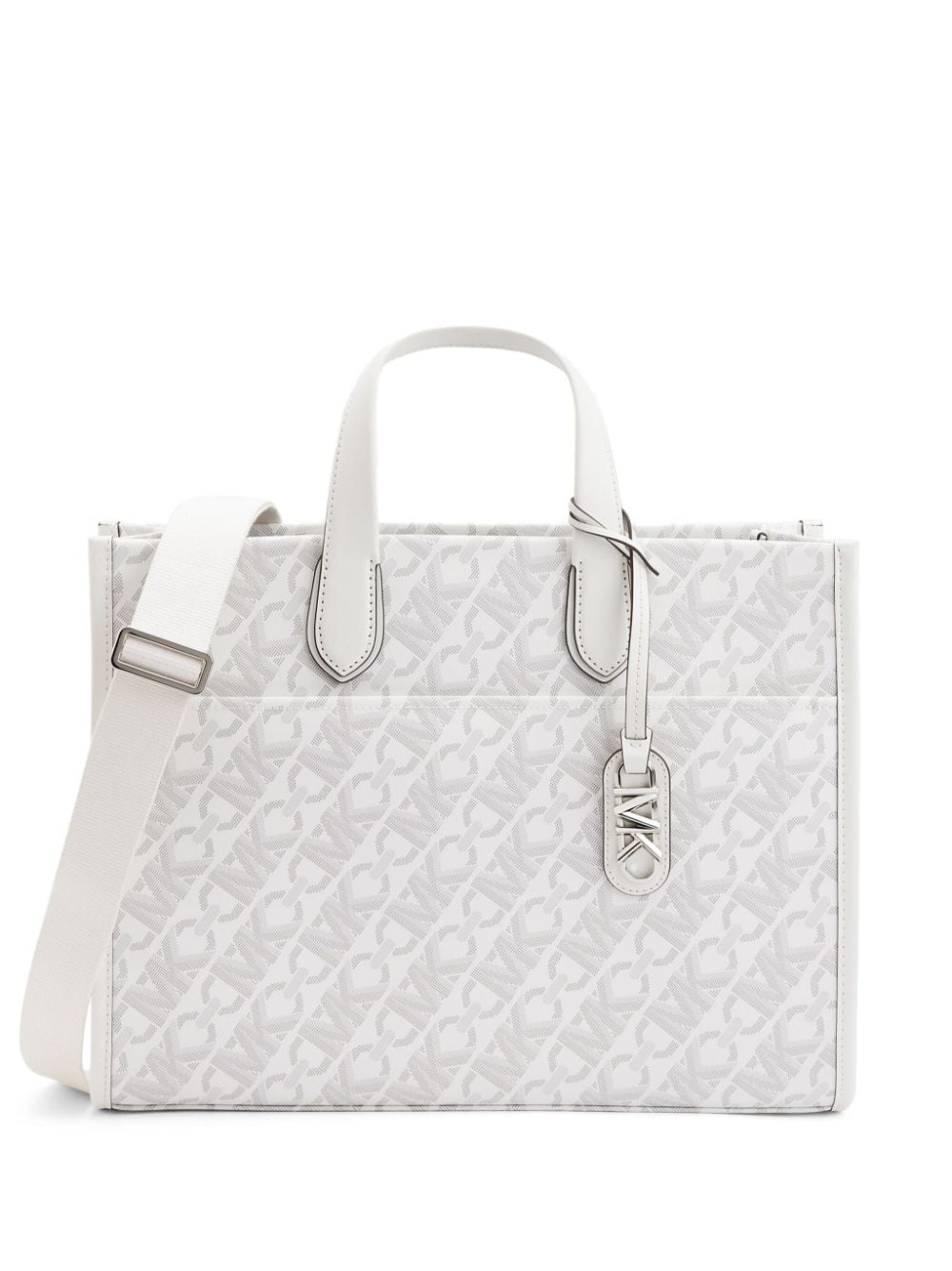 Michael Kors large logo-print tote bag - White von Michael Kors