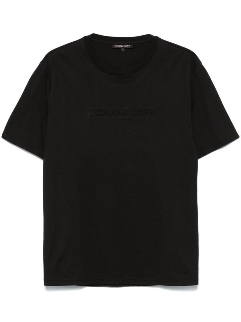 Michael Kors logo-embossed T-shirt - Black von Michael Kors