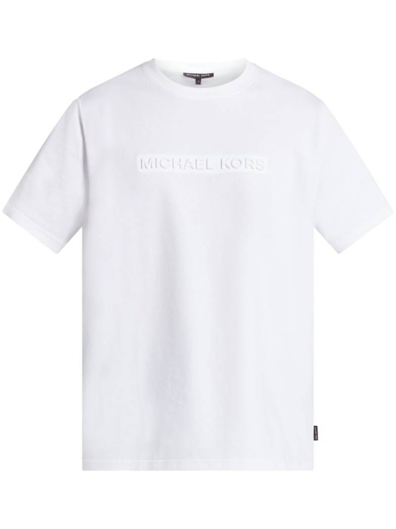 Michael Kors logo-embossed T-shirt - White von Michael Kors