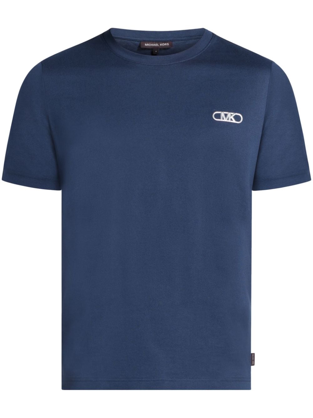 Michael Kors logo-embroidered cotton T-shirt - Blue von Michael Kors