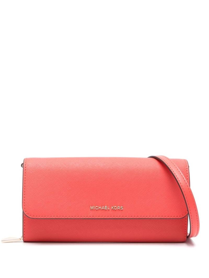 Michael Kors logo-lettering cross body bag - Red von Michael Kors