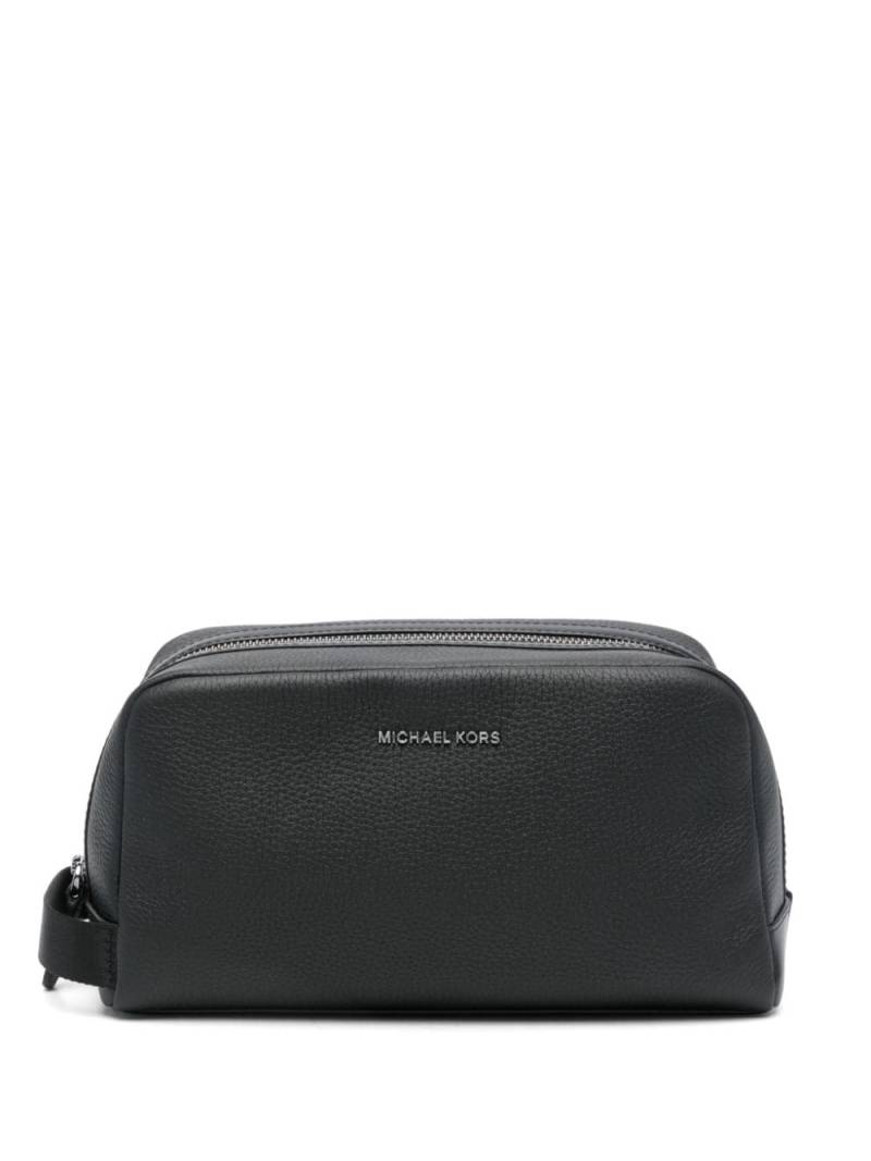 Michael Kors logo-lettering wash bag - Black von Michael Kors