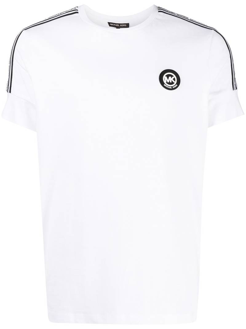 Michael Kors logo-patch short-sleeved T-shirt - White von Michael Kors