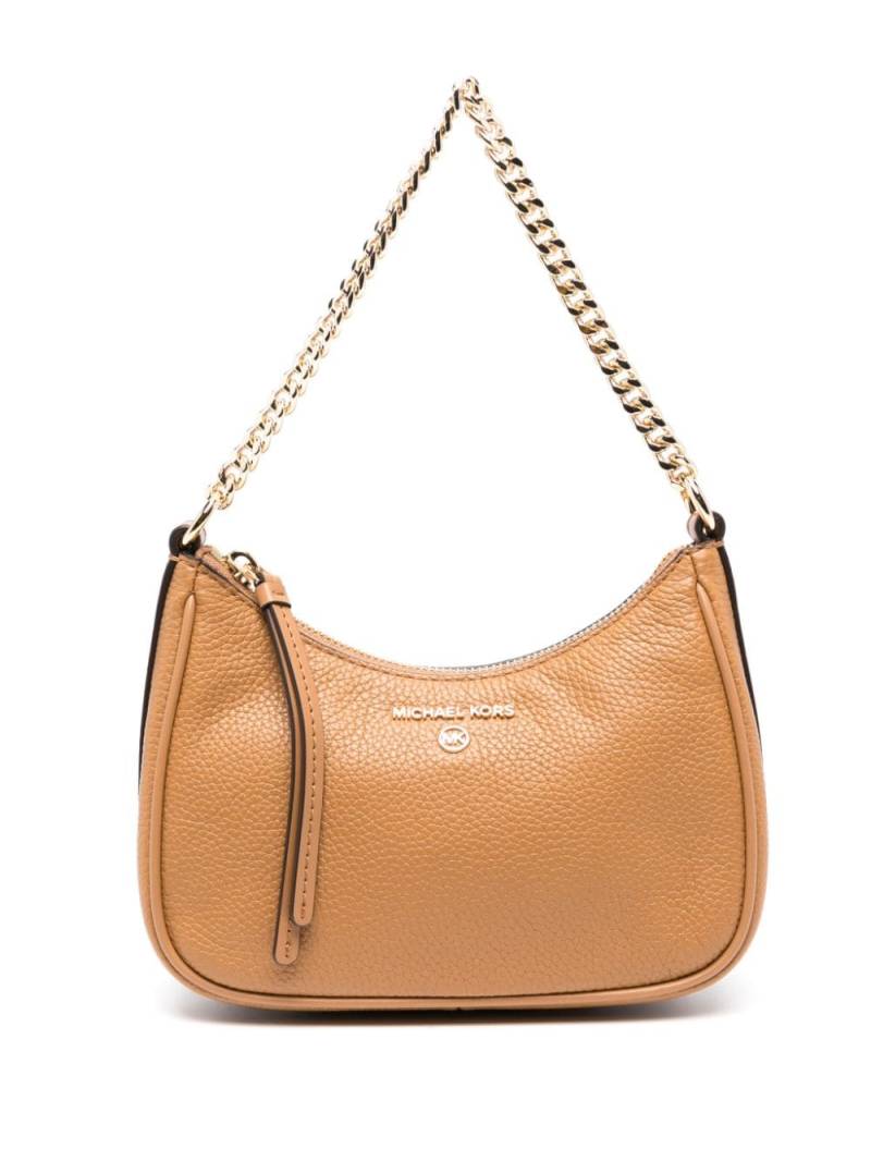 Michael Kors logo-plaque leather shoulder bag - Neutrals von Michael Kors