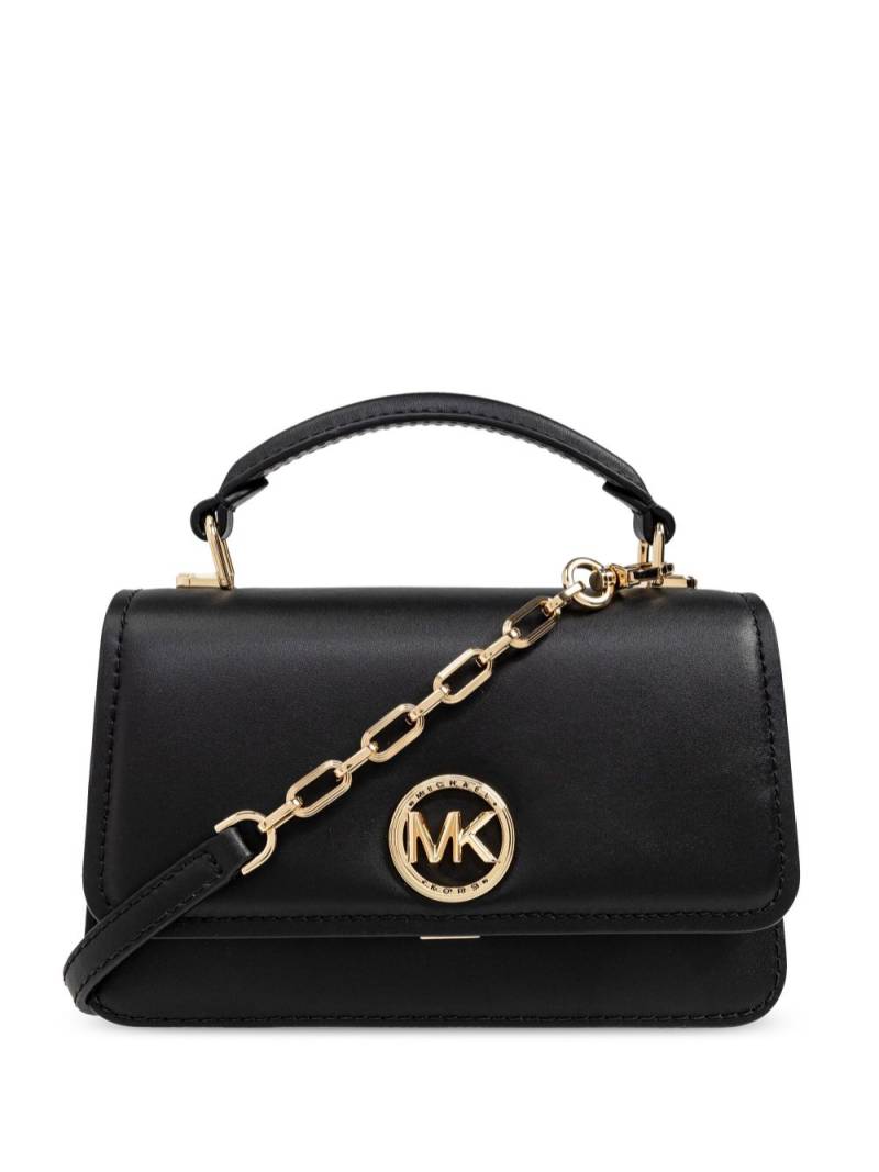 Michael Kors logo-plaque leather tote bag - Black von Michael Kors