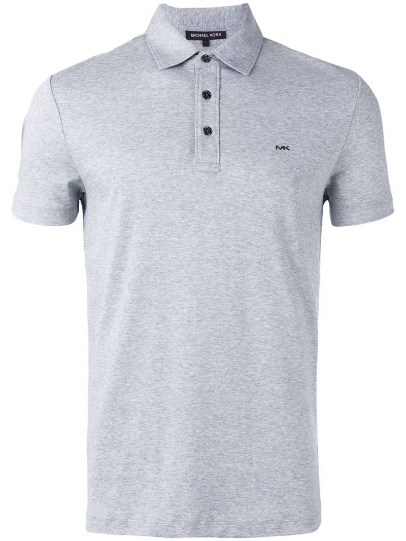 Michael Kors logo plaque polo shirt - Grey von Michael Kors