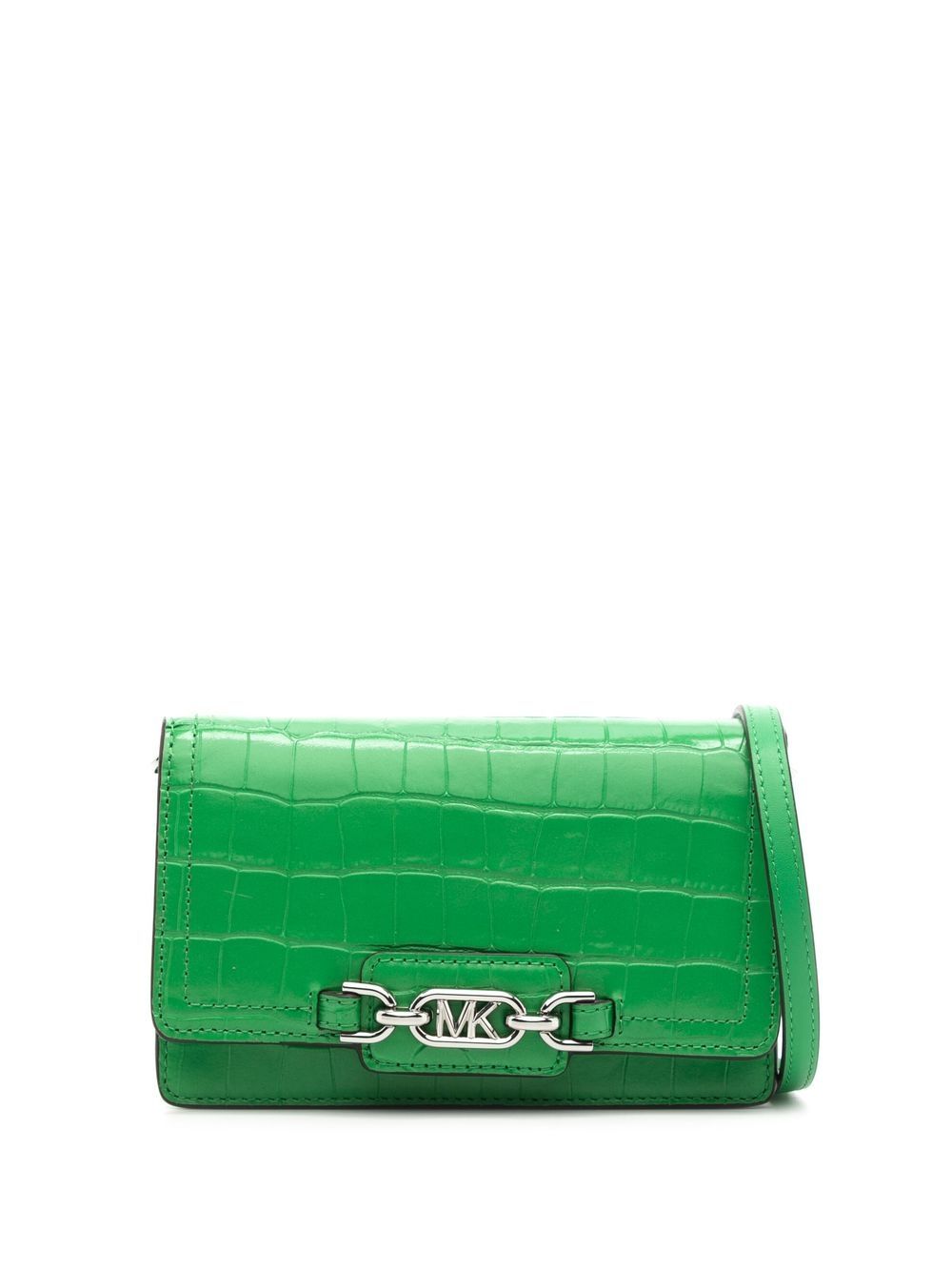 Michael Kors logo-plaque satchel bag - Green von Michael Kors