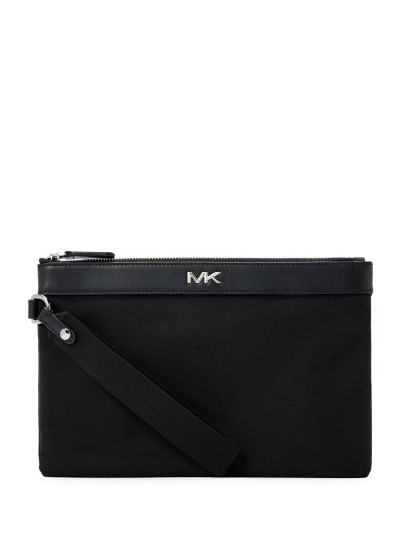 Michael Kors logo-plaque travel pouch - Black von Michael Kors