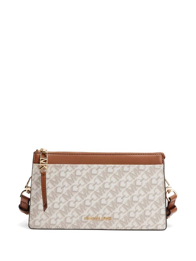 Michael Kors logo-print crossbody bag - Neutrals von Michael Kors