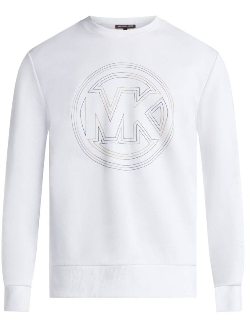 Michael Kors logo-print jersey sweatshirt - White von Michael Kors