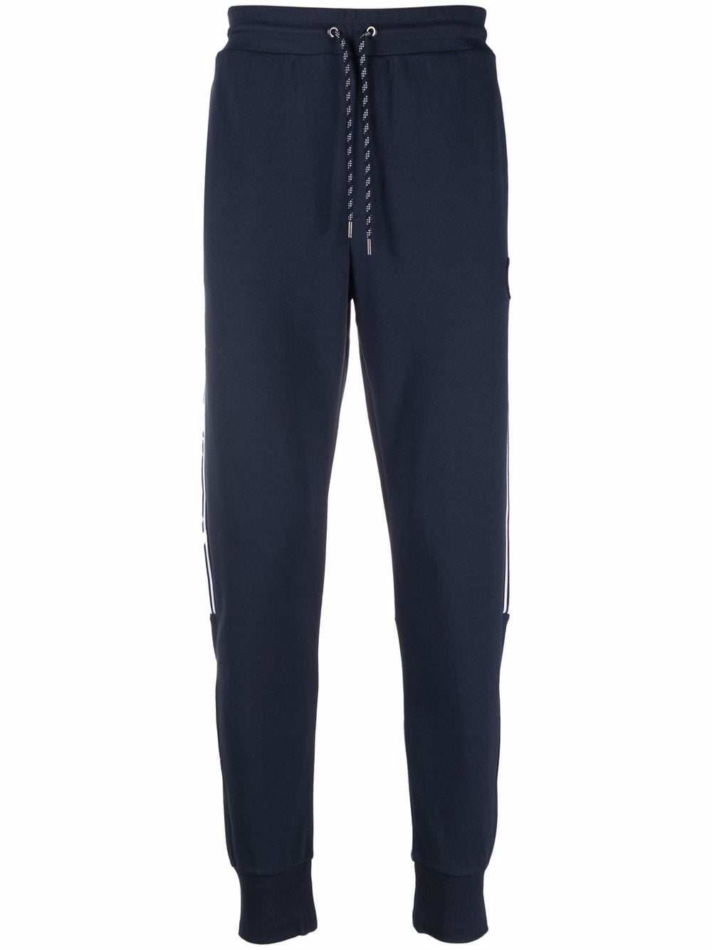 Michael Kors logo-tape cotton-blend track pants - Blue von Michael Kors