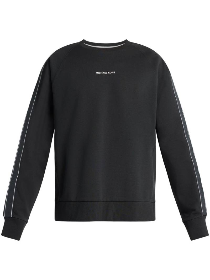 Michael Kors logo-tape crew-neck sweatshirt - Black von Michael Kors