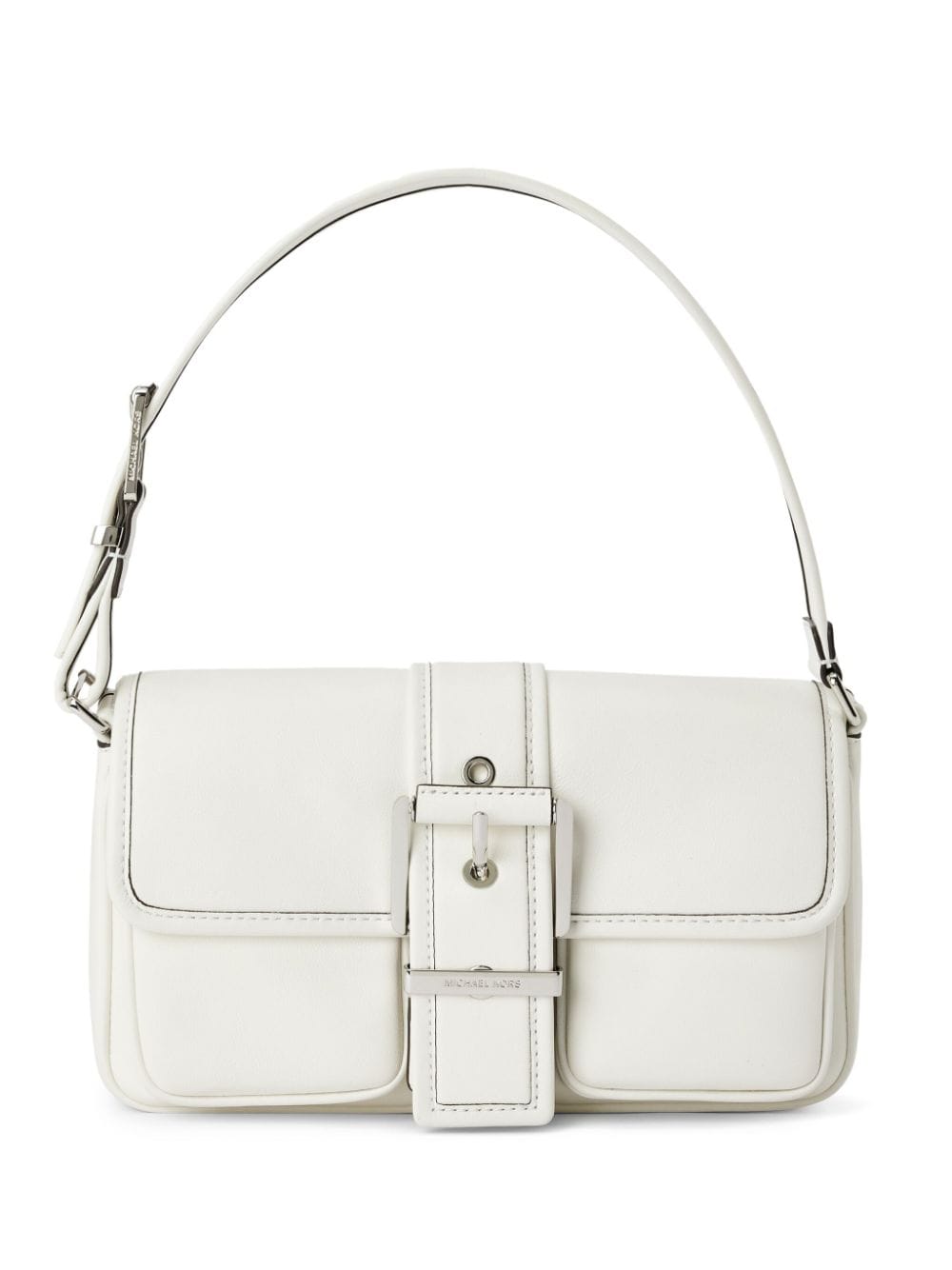 Michael Kors medium Colby leather shoulder bag - White von Michael Kors