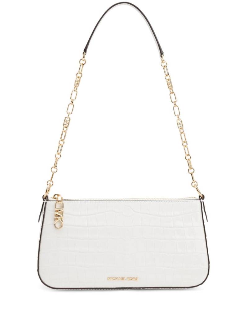 Michael Kors medium Empire leather shoulder bag - White von Michael Kors