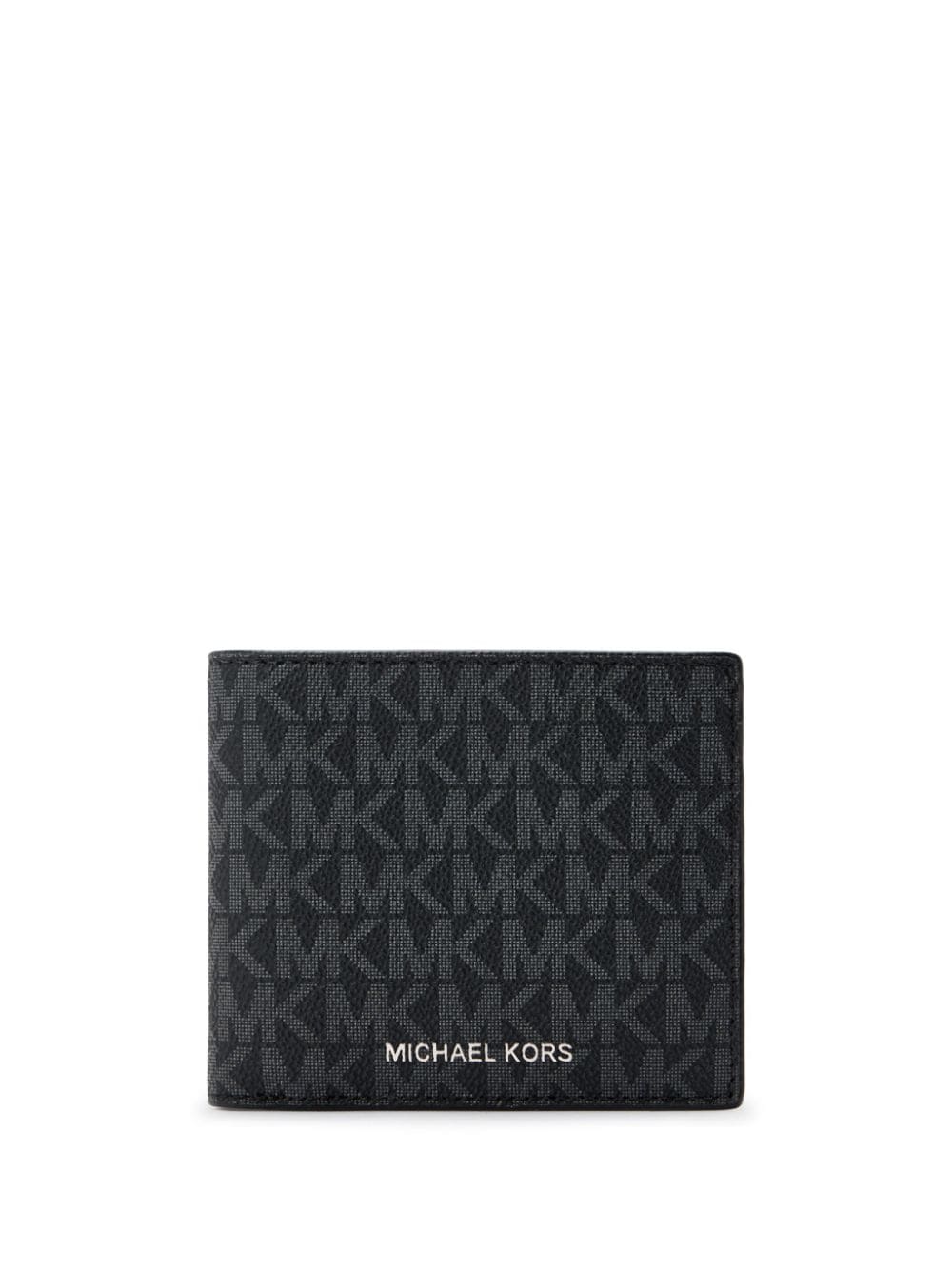 Michael Kors monogram-jacquard wallet - Black von Michael Kors