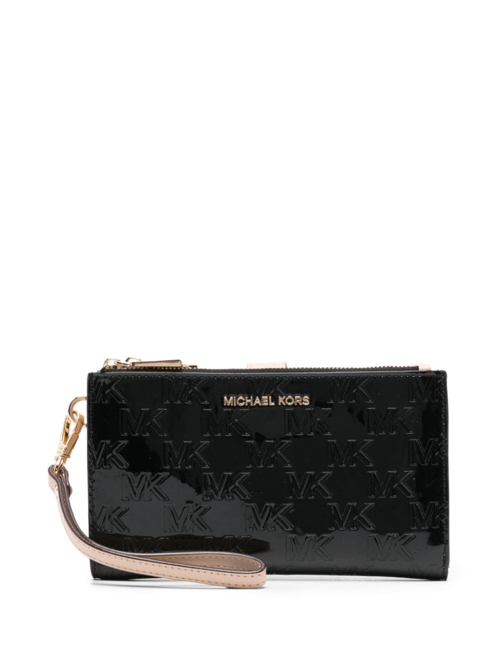 Michael Kors monogram-pattern bi-fold wallet - Black von Michael Kors