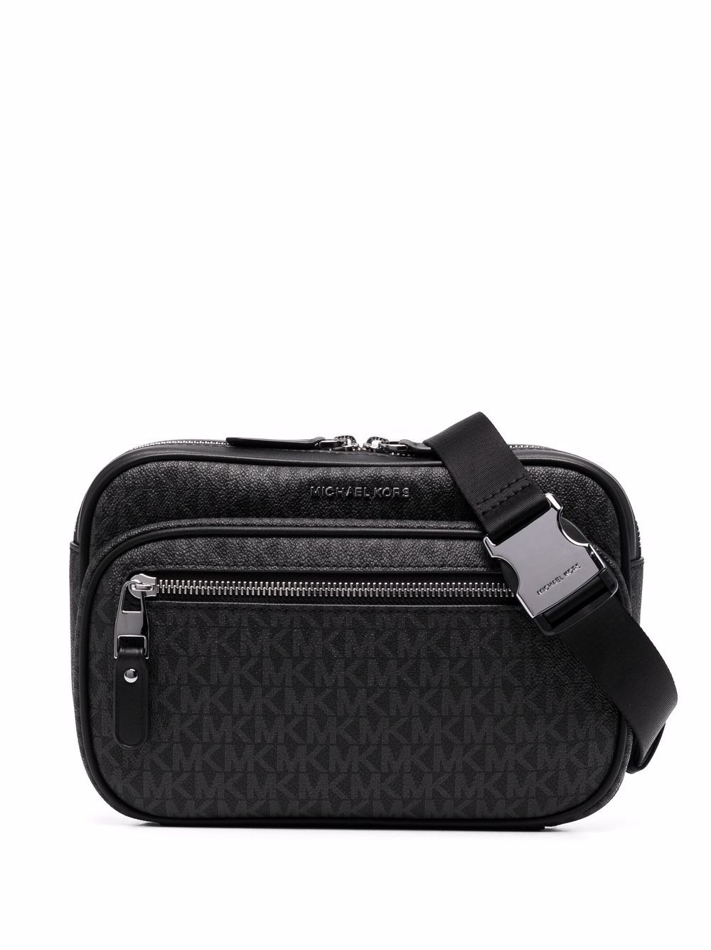 Michael Kors monogram zipped belt bag - Black von Michael Kors