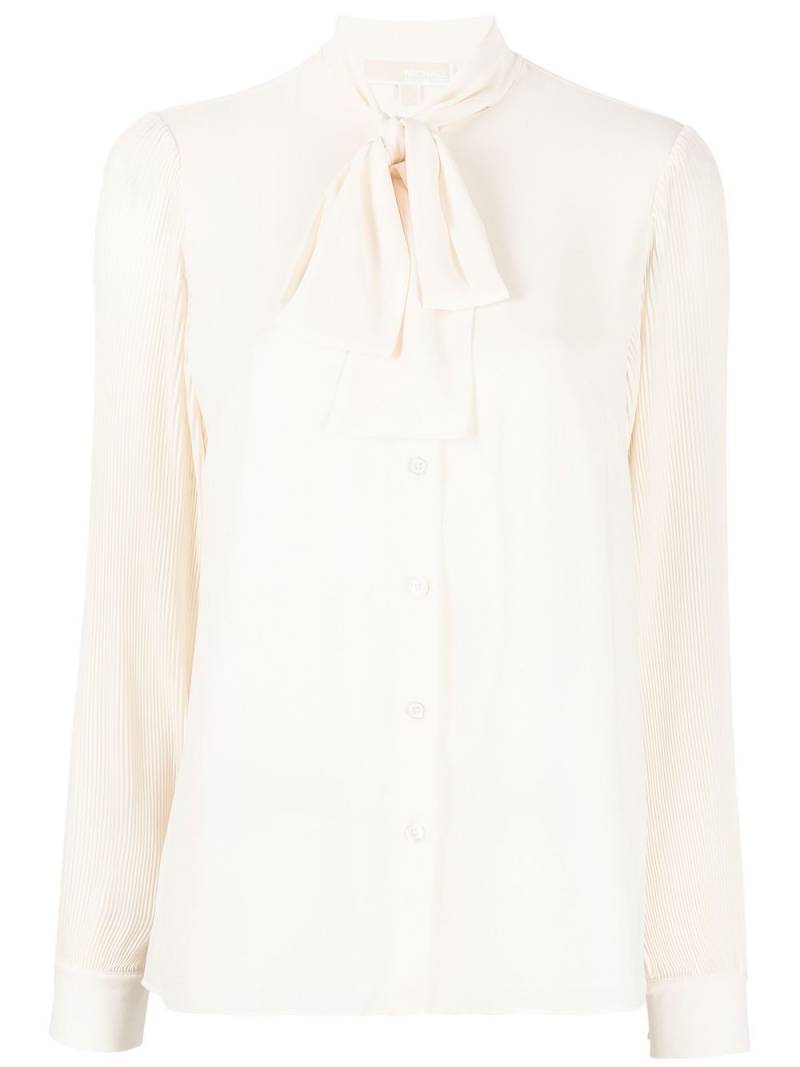 Michael Michael Kors pussy-bow collar blouse - Neutrals von Michael Michael Kors