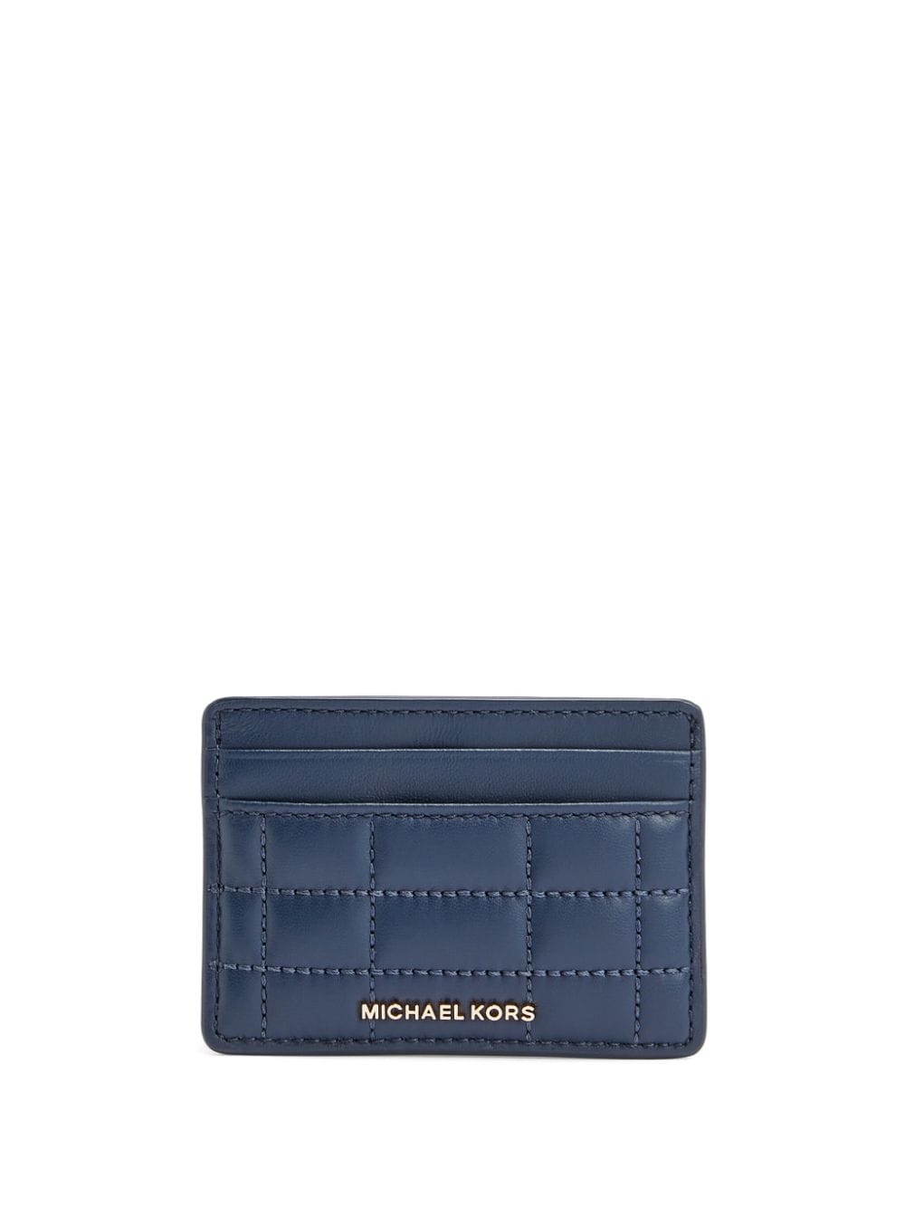 Michael Kors quilted card holder - Blue von Michael Kors