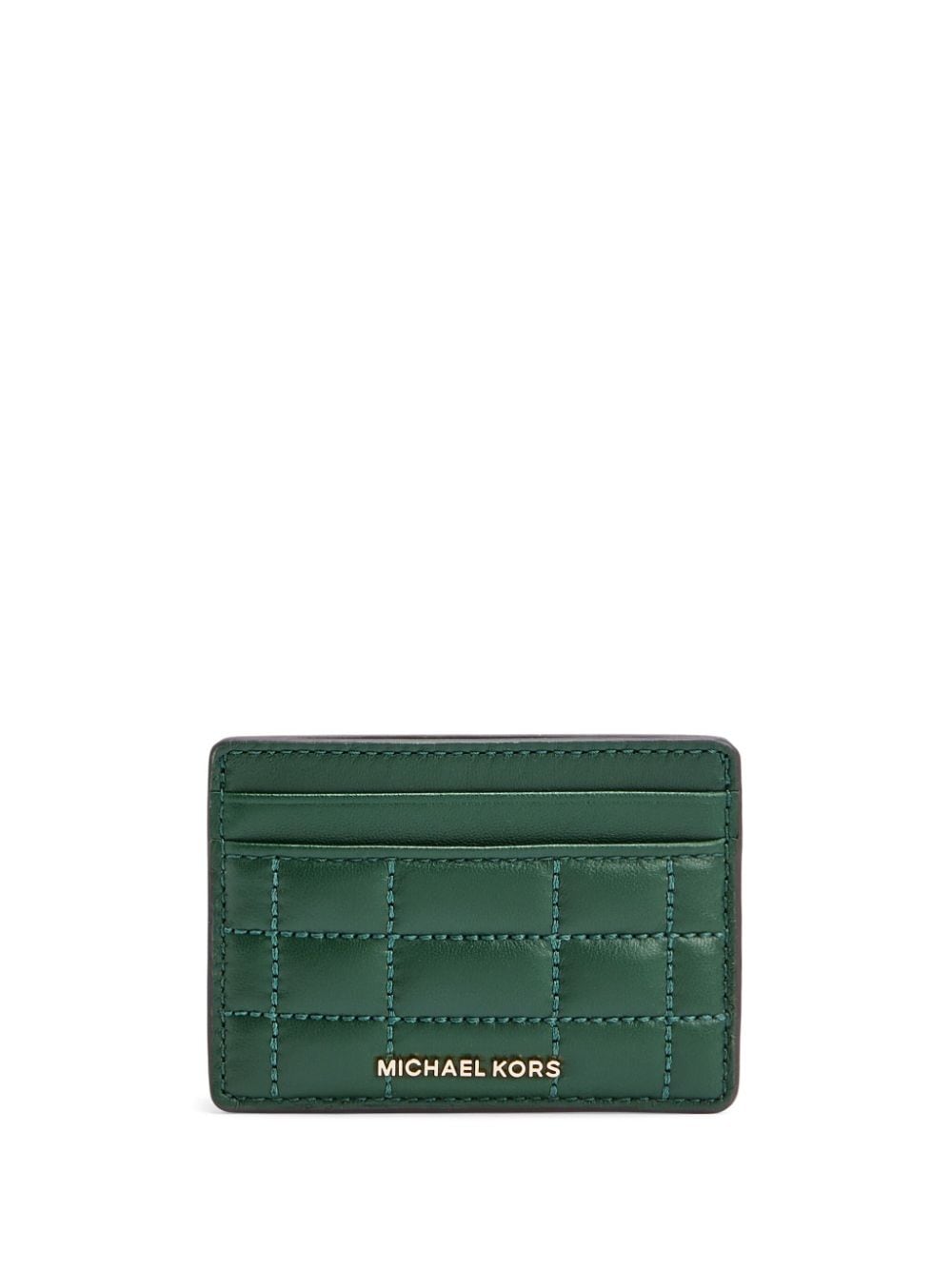 Michael Kors quilted card holder - Green von Michael Kors