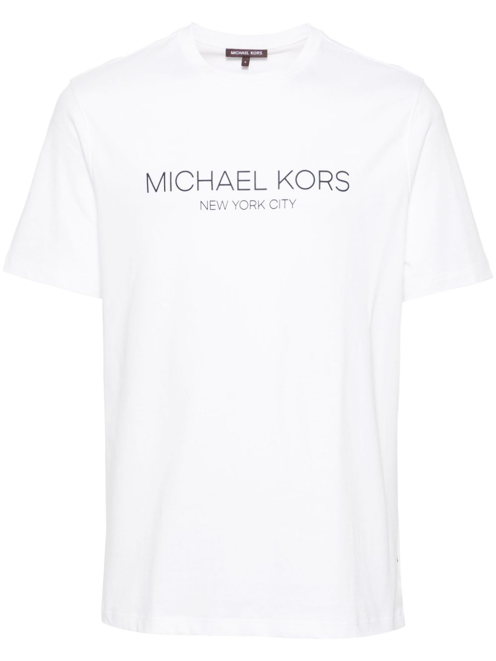 Michael Kors raised-logo cotton T-shirt - White von Michael Kors