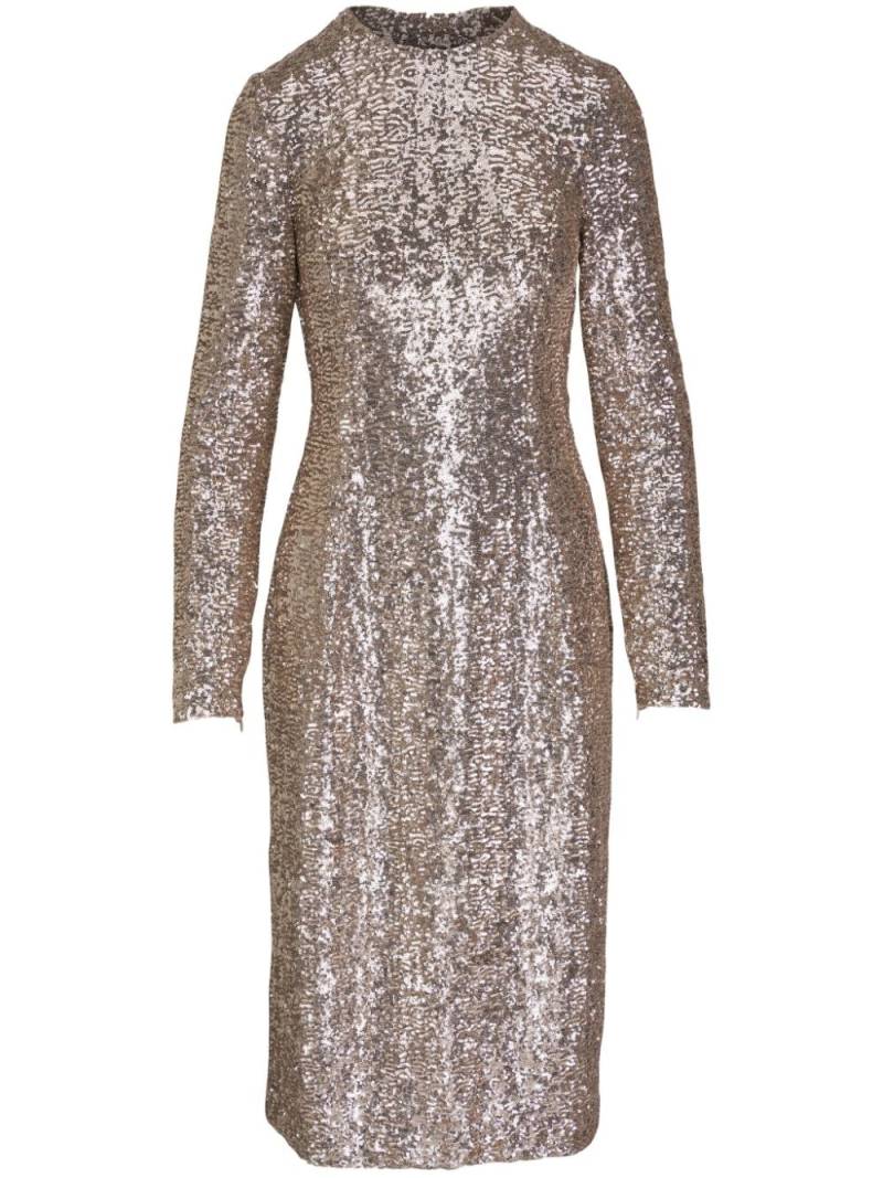 Michael Kors sequinned midi dress - Neutrals von Michael Kors