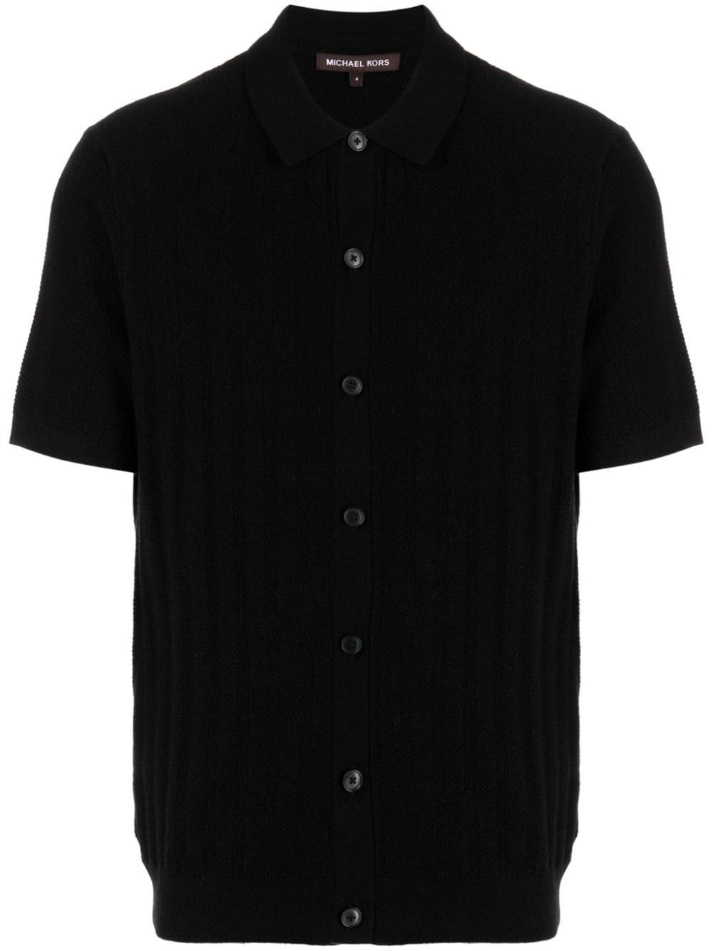 Michael Kors short-sleeve fine-knit shirt - Black von Michael Kors