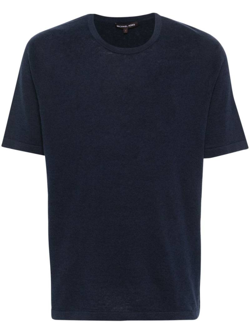 Michael Kors short-sleeve knitted T-shirt - Blue von Michael Kors