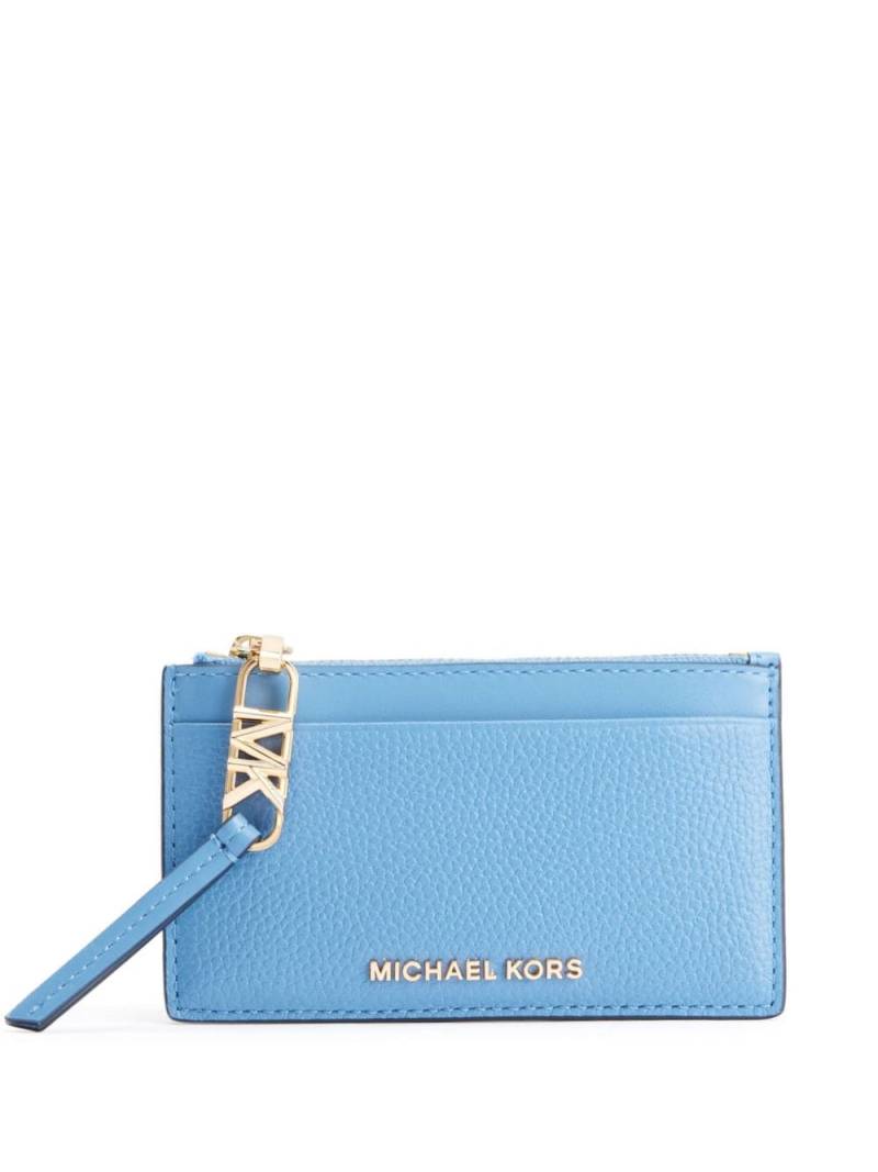 Michael Kors small Empire leather cardholder - Blue von Michael Kors