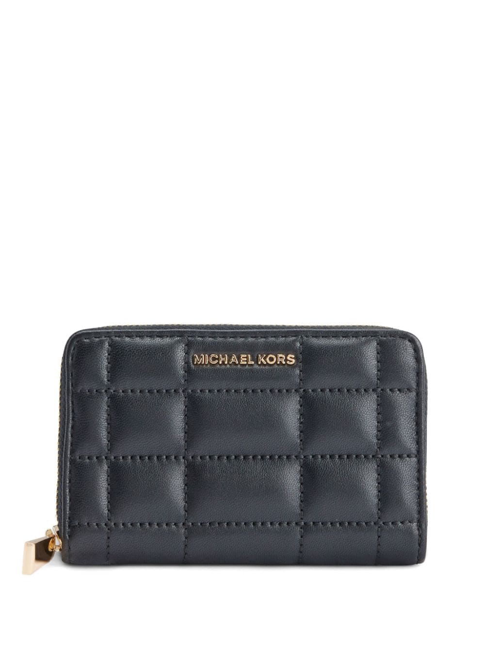 Michael Kors small Jet Set quilted wallet - Black von Michael Kors