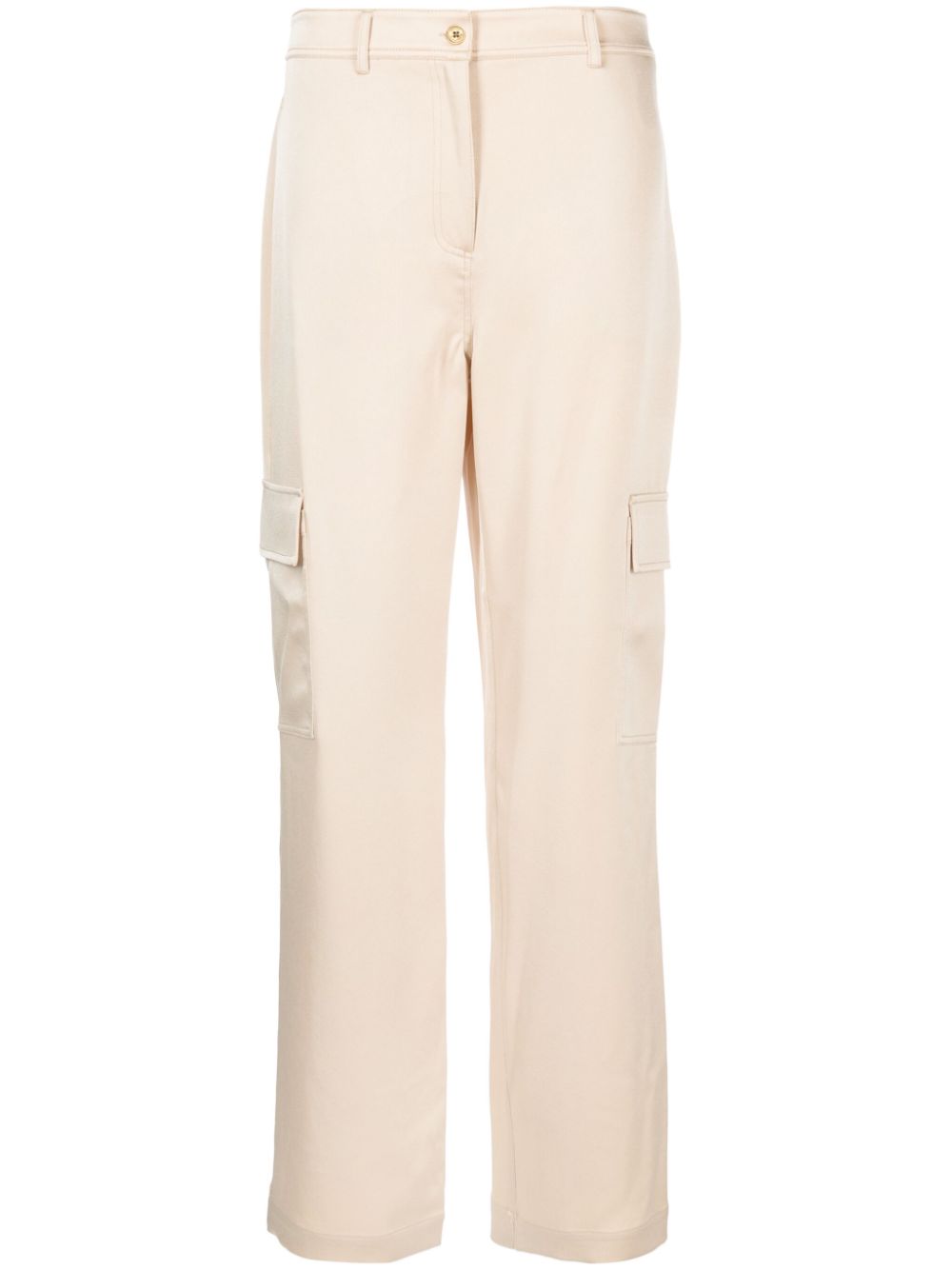 Michael Michael Kors straight-leg satin-finish trousers - Neutrals von Michael Michael Kors