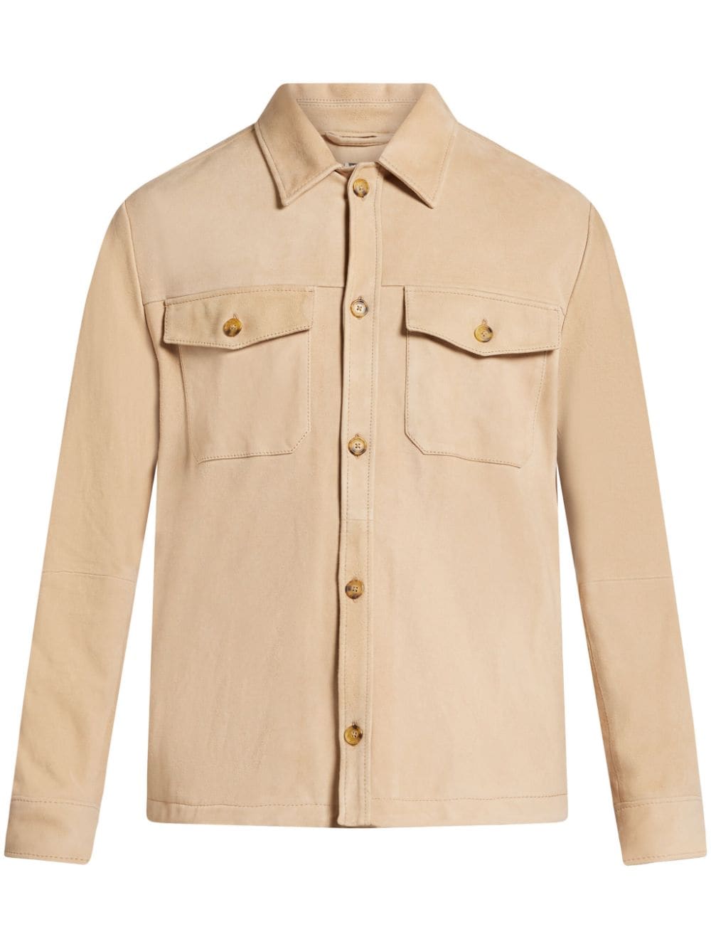 Michael Kors suede shirt jacket - Neutrals von Michael Kors