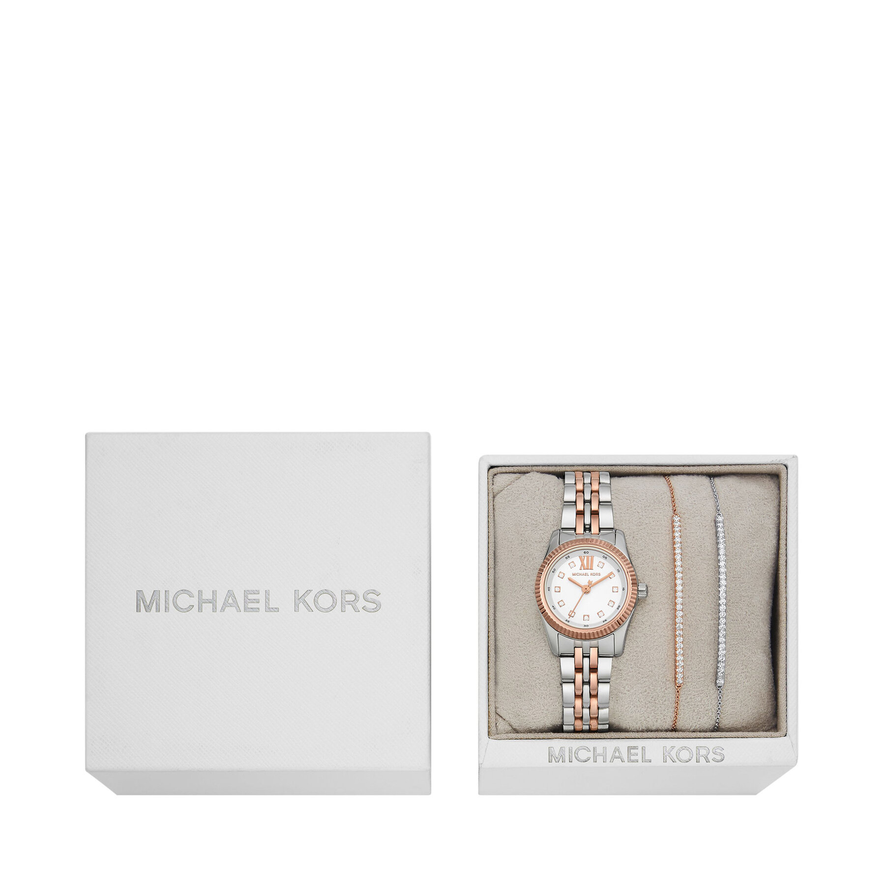 Uhr und Armband Set Michael Kors Lexington MK4817SET Weiß von Michael Kors