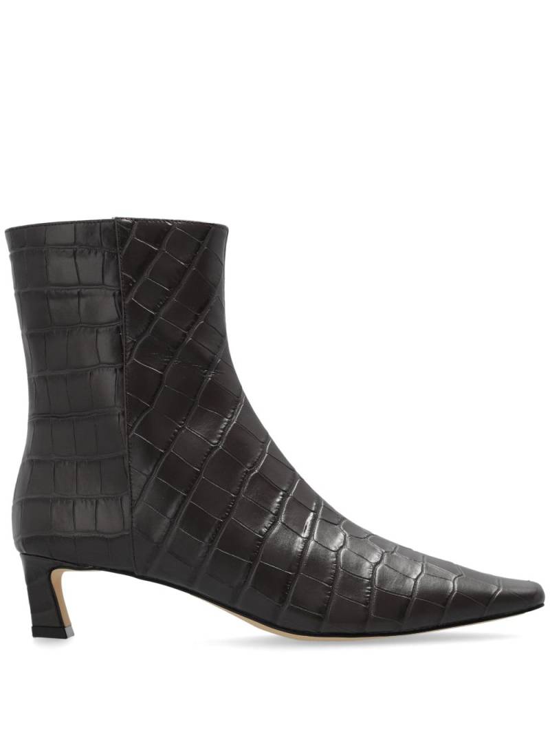 Michael Michael Kors 45mm Cosmo crocodile-embossed boots - Brown von Michael Michael Kors